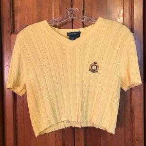Polo Ralph Lauren Cropped Sweater T-shirt